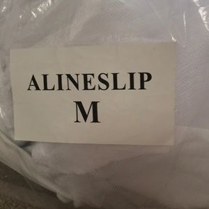 A line style wedding dress slip